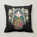 Recherche de poupée russe coussins Babushka