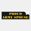 Search for army wife bumper stickers Military