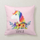 Recherche de licorne mignonne coussins Girly