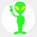 Recherche de martien vert autocollants Ufo