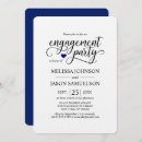 Search for navy blue engagement party invitations Classy