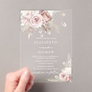 Search for elegant dusty rose wedding invitations Muted blush botanical blooms