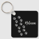 Search for dog paw print keychains Black