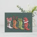 Search for cowboy boots christmas cards Snow