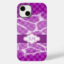 Search for purple animal print iphone cases Initials