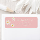 Search for pink daisy return address labels Daisies