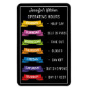 Search for hours magnets Food