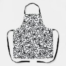 Search for black and white pattern aprons Foodie