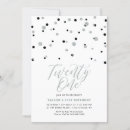 Search for black silver 21st birthday invitations Modern