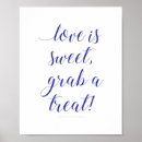 Recherche de candy bar wedding signs Love is sweet