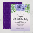 Search for purple 50th birthday invitations Stylish