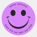 Search for purple happy face stickers Smiling