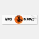 Search for witch on broom bumper stickers Moon