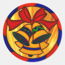Search for red gold bells christmas stickers Blue