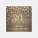 Search for 30th birthday napkins Cheers to 30 years
