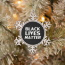 Search for black lives matter ornaments Typography