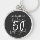 Search for 50th birthday keychains Elegant