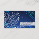 Recherche de moderne futuriste cartes visite Technicien
