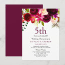 Search for 5th anniversary invitations Floral