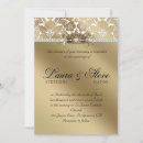 Search for crown wedding invitations Golden