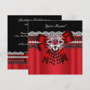 Search for black red silver invitations Diamond