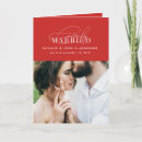 Search for holiday wedding announcement cards Newlywed