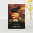 Recherche de black halloween cards Chats