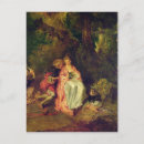 Recherche de watteau cartes postales Amants