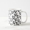 Search for paint strokes mugs Black and white