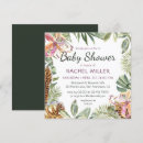 Search for tropical floral baby shower invitations Gender neutral