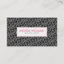 Recherche de motif abstrait noir et blanc cartes visite Moderne