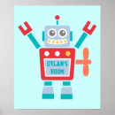 Recherche de robot mignon posters Vintage