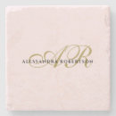 Search for pink letters coasters For her