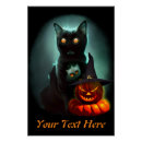 Recherche de chat halloween posters Éffrayant