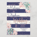 Search for navy and pink wedding invitations Rose gold