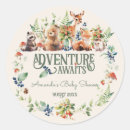 Recherche de baby shower animals stickers L'aventure vous attend