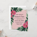 Search for hot pink flower wedding invitations Watercolor flower bouquet