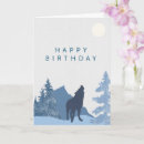 Recherche de wolf anniversaire cartes Bois