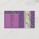 Search for spring bloom business cards Purple