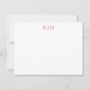 Search for monogram note cards Simple