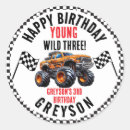 Search for monsters stickers Boys birthday