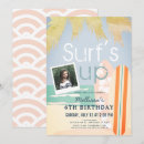 Search for surfboard birthday invitations Tropical