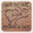 Search for hearts sand save the dates Engagement