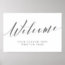 Search for event welcome posters Black and white