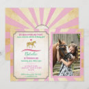 Search for carousel horse invitations Pink
