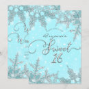 Search for snowflake sweet 16 invitations Silver