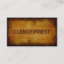 Search for clergy business cards Professional