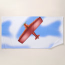 Search for airplane beach towels Red