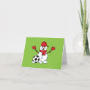 Search for funny soccer christmas cards Snowman