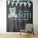 Search for teddy bear baby shower backdrops It's a boy